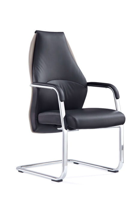 Mien High Back Leather Cantilever Visitor Office Chair