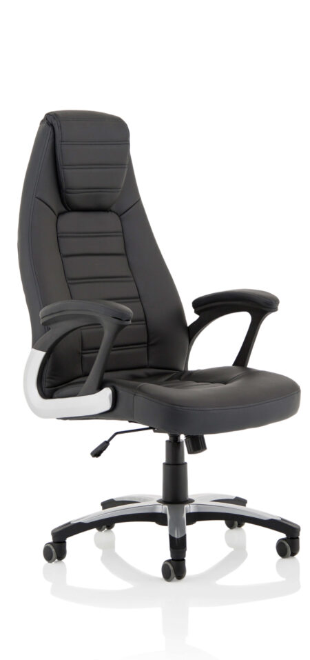 Metropolis High Back Black Leather Executive Office Chair