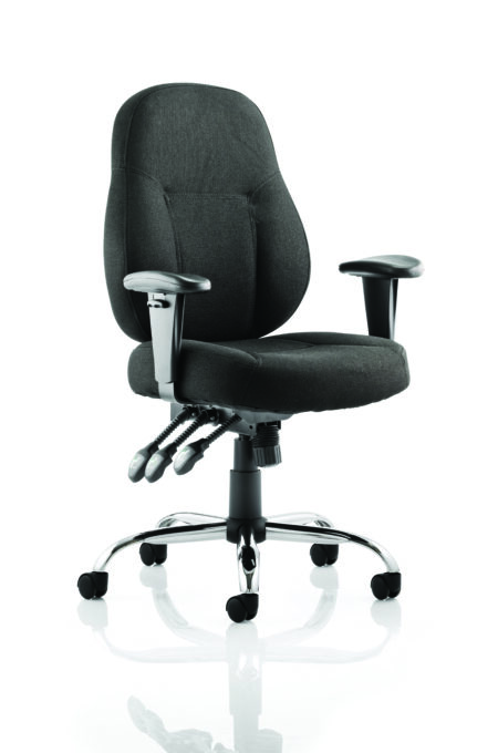 Storm High Back Task Operator Office Chair with Arms