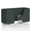Rivet - Charcoal Panels And Vitreous Sofa