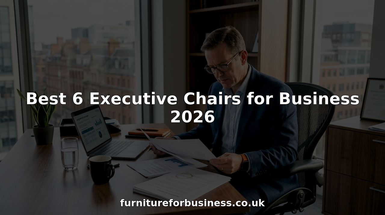 Executive reviewing papers in ergonomic chair