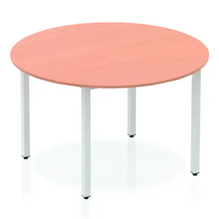 Impulse Round Table With Box Frame Leg