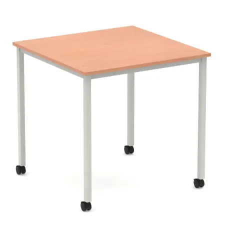 Impulse Straight Table Box Frame Leg With Castors
