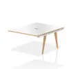 White/Natural Wood