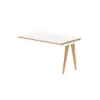 White/Natural Wood
