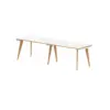White/Natural Wood