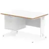 White/Natural Wood