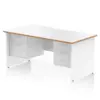 White/Natural Wood