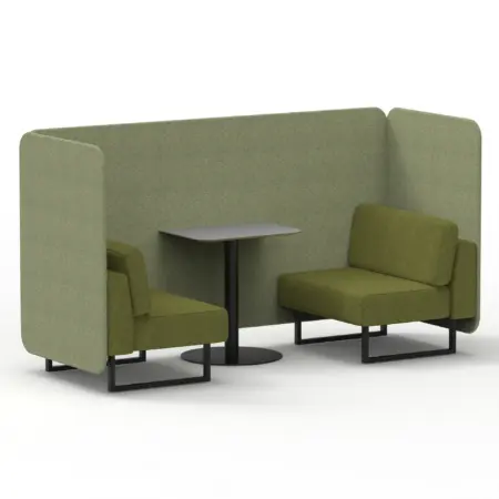 Brixworth Bench Booth With Grey Table In Two Tone