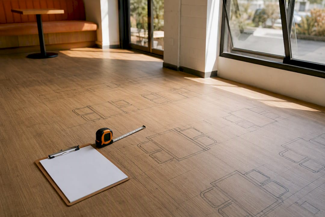 Cafe table spacing UK: the clearances that actually matter